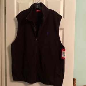 Mens black XL IZOD fleece vest